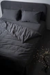 Комплект постельного белья SoundSleep Stonewash Adriatic Dark Gray евро серый (92370777) - изображение 10