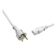 Кабель питания OEHLBACH Powercord C13 CEE7/7 White 1.5m - изображение 2