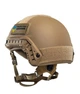 Шолом військовий балістичний тактична захисна каска куленепробивна FAST Helmet NIJ IIIA тактичні активні навушники Walkers + сумка для шолому койот - зображення 7
