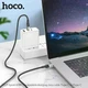 Кабель HOCO U129 Spirit Type-C to Type-C 1.2 м Black (PD 60W, Transparent) - зображення 3