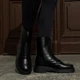 Жіночі черевики шкіряні високі ITstyle Чорні 39 23 см (7077) - зображення 3