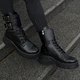 Жіночі черевики високі шкіряні ITstyle Чорні 39 25 см (7078) - зображення 5