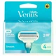 Сменные лезвия (кассеты) для бритья женские Gillette Venus Smooth 4 шт в упаковке (45490990) - изображение 2