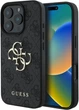 Etui plecki Guess Guess 4G Big Metal Logo do Apple iPhone 16 Pro Black (GUHCP16L4GMGGR) - obraz 1