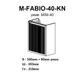 Тумба Fabio (белый мат) с умывальником MINI 40 см (консольная) ручка хром - изображение 8