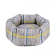 Лежанка для Собак та Котів BronzeDog Comfort Кругла Сіра 35 см (1212111) - зображення 1