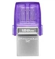 Флеш накопитель USB 128Gb DataTraveler microDuo 3C, Purple Kingston 000333647 - изображение 1