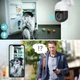 Наружная поворотная IP-камера Wifi 5 мп 4-кратный зум Белый - изображение 3