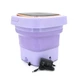 Пральна машина H576 MINI P, складана, 9л, 12В, 25Вт, 1.2кг, LED-індикатор, електронне управління, 29,5*29,5(14.5)мм, пластик, фіолетовий - зображення 4