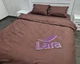 Постельное белье LARA бязь Brown d11062e2 евро - изображение 3