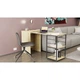 Стіл трансформер Ferrum-decor метал Чорний, ДСП Дуб сонома 16 мм, 145x50х75 см - зображення 1