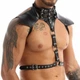 Чоловіча портупея чорного кольору Bdsm4u Mens halter - зображення 1