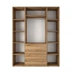 Шкаф распашной комбинированый №8 Light 1600x500x2200 Дуб эвок прибрежный (GALTK0810000000) - изображение 2