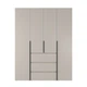 Шкаф распашной комбинированый №1 Light 1600x500x2200 Кашемир (GALTK0114000000) - изображение 1