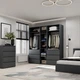 Шкаф распашной комбинированый №3 Light 2000x500x2200 Графит серый (GALTK037000000) - изображение 4