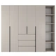 Шкаф распашной комбинированый №14 Light 2400x500x2200 Кашемир (GALTK01414000000) - изображение 1