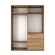 Шкаф распашной комбинированый №5 Light 1600x500x2200 Дуб эвок прибрежный (GALTK0510000000) - изображение 2