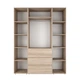 Шкаф распашной комбинированый №8 Light 1600x500x2200 Дуб сонома светлый (GALTK0813000000) - изображение 2