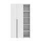 Шкаф распашной комбинированый №11 Light 1200x500x2200 Белый брилиант (GALTK0111000000) - изображение 1