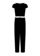 Комбінезон жіночий Paper Dolls чорно-білий, розмір XL (STK000742-52) - зображення 3