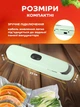 Вакууматор для еды и продуктов вакуумный упаковщик для дома бытовой аппарат с запаиванием для мяса и рыбы зеленый + пакеты 25 шт (0201-0102) - изображение 7