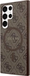 Панель Guess 4G Collection Leather Metal Logo MagSafe для Samsung Galaxy S24 Ultra Brown (GUHMS24LG4GFRW) - зображення 3
