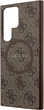 Панель Guess 4G Collection Leather Metal Logo MagSafe для Samsung Galaxy S24 Ultra Brown (GUHMS24LG4GFRW) - зображення 6
