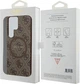 Панель Guess 4G Collection Leather Metal Logo MagSafe для Samsung Galaxy S24 Ultra Brown (GUHMS24LG4GFRW) - зображення 8