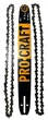 Комплект цепь 2шт шина для бензопилы Procraft 18" 72 звена 0.325 шаг 1.5 мм толщина звена - изображение 1