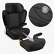 Дитяче автокрісло MoMi MEI Black Isofix бустер для дітей ростом 100-150 см широке автокрісло з ізофікс автокрісло бустер дитяче Isofix для авто крісло в авто для дітей бустер дитячий - зображення 2