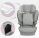 Детское автокресло бустер MoMi MEI Grey Isofix для детей ростом 100-150 см широкое автокресло с изофиксом автокресло бустер детское Isofix для авто кресло в авто для детей бустер детский - изображение 8
