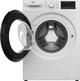 Стиральная машина Beko B3WFU 5723 W, фронтальная, узкая, 49 см, 7 кг, 1200 об/мин, C/A/B, 15 программ, инвертор, пар, дисплей, белый с белым люком - изображение 4
