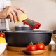 Терка кухонная ручная двусторонняя для сыра шоколада и цедры лимона из нержавеющей стали 28.5 см Красный - изображение 1