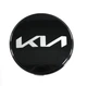 Колпак колеса Kia (новый тип) черный 58мм пластик 1шт (на защелках) ОЕМ 52960R0100 (колпачок) - изображение 1