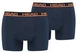 Трусы-боксеры Head BASIC BOXER 2P темно-синий, оранжевый Чел XL - изображение 4
