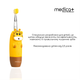 Детская электрическая зубная щетка MEDICA+ KidsBrush 2.0 желтая - изображение 2