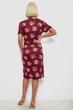 Халат женский на молнии с принтом бордовый 257R1030-1 Ager XXL-XXXL - изображение 4