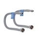 Шланг для підключення змішувача Thermo Alliance Standart (пара) 100 см NYLON M10x1/2"В TAS386W100 - зображення 1