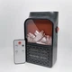 Портативный электро обогреватель Flame Heater с имитацией камина 1000W Черный (fh100099232) - изображение 4