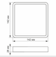 LED Світильник накладний квадратний 12W 5000К 220V VL-DLSS-125 Videx - изображение 3