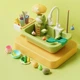 Детская игровая мойка с водой • Кухонный игровой набор с краном и циркуляцией воды • Развивающая игрушка для детей - изображение 3