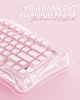 Клавиатура Беспроводная Gravastar Mercury K1 Sakura Pink Игровая Механическая. 2.4G/Bluetooth/Кабель. АЛЮМИНИЕВЫЙ Корпус. Hot-Swap. Батарея 8000mAh. RGB Подсветка Корпуса. Kailh Cherry Pink - изображение 5