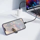 Дата кабель Hoco X126 Experto Type-C to Lightning 30W + Phone Holder & Lanyard (0.35m) Black - зображення 3