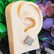 Сережки Xuping Jewelry довжина 1.5см ширина 1.5см медичне золото позолота 18К с1499 - зображення 7