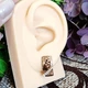 Сережки Xuping Jewelry довжина 1.8см ширина 9мм медичне золото позолота 18К с1612 - зображення 6