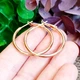 Сережки-кільця Xuping Jewelry діаметр 3см медичне золото позолота 18К с781 - зображення 3