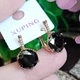 Сережки Xuping Jewelry довжина 1.9см ширина 1см медичне золото позолота 18К цирконій с1331 - зображення 2