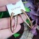 Серьги Xuping Jewelry длина 3.3см жемчуг медицинское золото позолота 18К с1633 - изображение 3