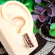 Серьги Xuping Jewelry длина 2см ширина 7мм медицинское золото позолота 18К с1616 - изображение 3