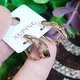 Серьги Xuping Jewelry длина 1.7см ширина 7мм медицинское золото позолота 18К с1613 - изображение 4